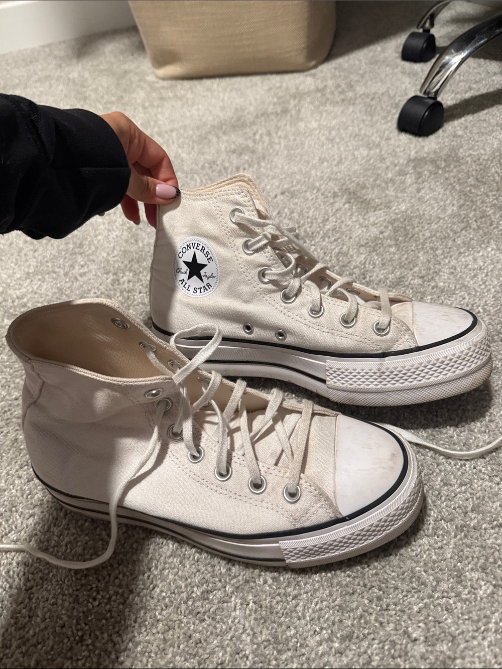 Converse High Top Sneakers - Off-White